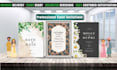 make luxury wedding invitation, menu, and table number