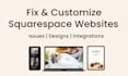 fix squarespace issues, customize squarespace website design