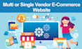 create multi or single vendor ecommerce website
