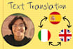 translate anything in english, italian or spanish