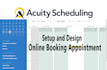 set up acuity scheduling account and online booking appointments