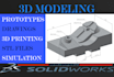 do 3d cad design rendering mechanical step stl dxf solidworks