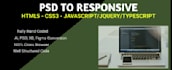 convert psd, figma to responsive website using modern designing tools