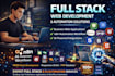 build full stack web app with mern or PHP