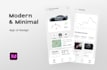 design clean and modern mobile app ui ux design