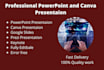 design professional presentation on powerpoint and canva