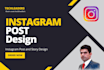 design social media posts for instagram page or facebook