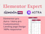 build responsive elementor, elementor pro, astra pro website