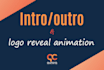create youtube intro outro and logo reveal animation