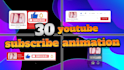 make awesome 3d youtube subscribe animation