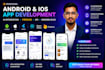 build android ios mobile app with backend