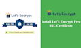 install lets encrypt free SSL certificate