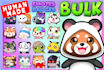 create chibi animal emotes for twitch discord kick in bulk for you
