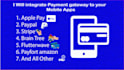 integrate stripe, in app purchases and payments in your ios or android app