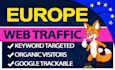 bring keyword targeted organic europe web traffic