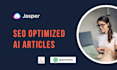 write quality SEO articles using jasper ai writer