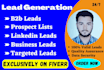 do targeted b2b lead generation, linkedin leads and prospect list building
