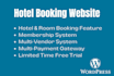 create hotel booking wordpress website