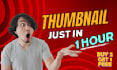 design professional and royalty free thumbnails in 1 hour