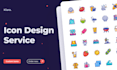 make icons with my style for UI and presentations