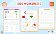 design kindergarten preschool kids activity book worksheets tracing workbook kdp