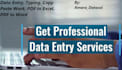 do data entry, typing work, copy paste and excel data entry