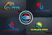 create plumbing heating air hvac electrical solar logo