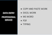 provide accurate data entry typing retype scanned pages