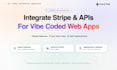 integrate stripe and apis into your vibe coded web app