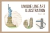 create unique line art illustrations in a custom, minimalist, or abstract style