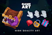 create amazing high quality game art, props, icons, items