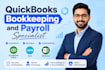 do bookkeeping, clean up, bank reconciliation and payroll in quickbooks