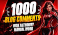 do 1000 seo backlinks dofollow blog comments high quality link building services