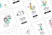 create onboarding splash or empty state illustration