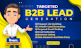 do lead generation, find email address contact info by web and linkedin research