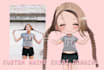 draw you as a cute anime chibi character