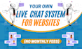 setup a livechat system on your website without third party