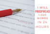 proofread and edit 1,500 words in 24 hours