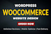 design modern woocommerce website