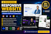 design a responsive business, portfolio, or landing page website