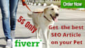 write SEO articles and blogs on your dogs and pet