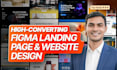 do high converting figma website design UI UX,  landing page