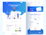 design modern web template in PSD, xd or figma website