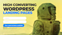 do beautiful and high converting landing page in wordpress