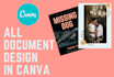 do all document design in canva