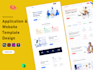 design web and app template in PSD, xd, figma website design