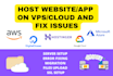 setup vps server on AWS, hostinger, digital ocean