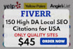 do local SEO citations for USA 150 high da live citations
