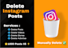 delete instagram post, photos, videos in 1 hour
