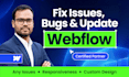 fix webflow issues, bugs, responsiveness and any problems